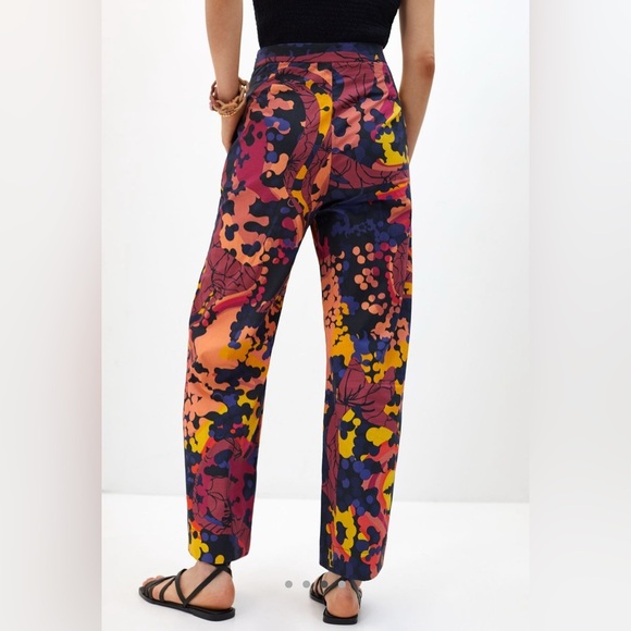 Roopa Pemmaraju Sunset Wide Leg Pants in Purple Motif Size XS - Picture 3 of 10